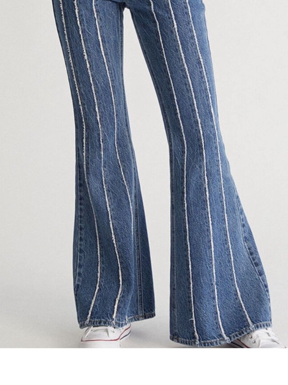 Pacsun PAC Sun pieced Lydia flare jeans 25 waist NWT